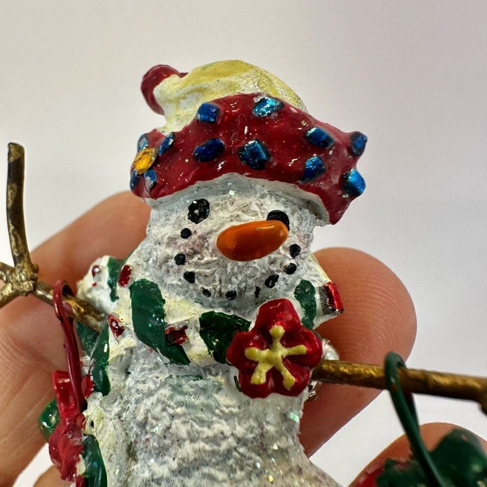 Snowman brooch - Picture 7 of 7